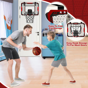 OCHIDO shatterproof backboard and spring-loaded rim endure lively play safely.