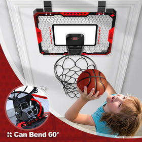 OCHIDO foldable rim and sturdy backboard support energetic shots at home.