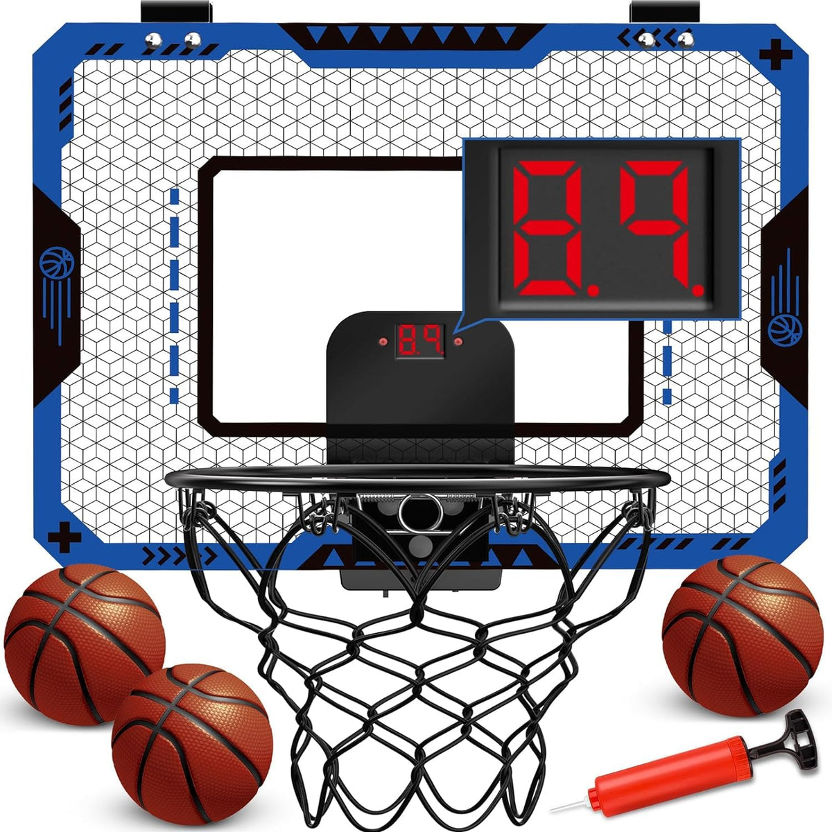 OCHIDO indoor basketball hoop with scoreboard enhances home play and scoring.