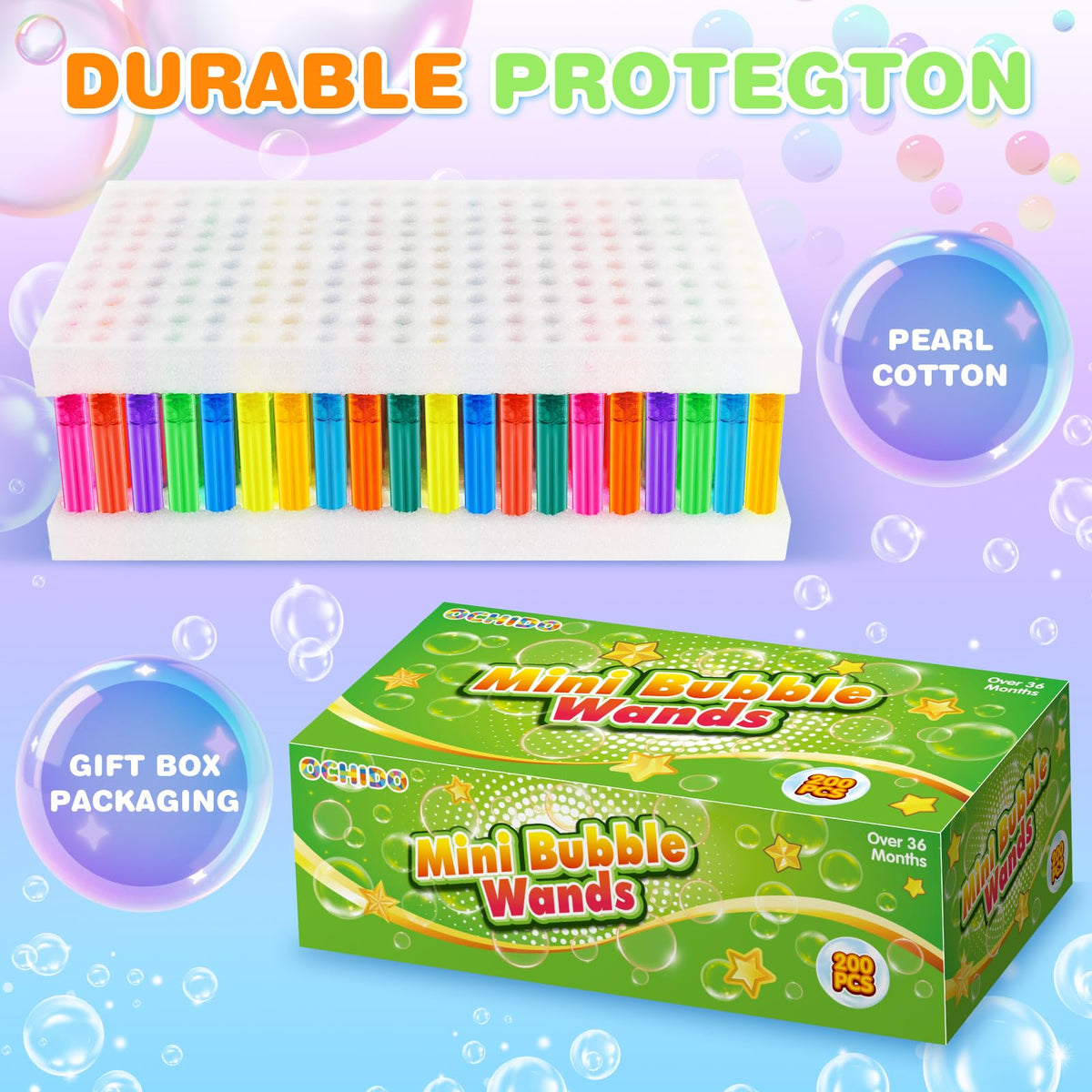 OCHIDO bubbles for indoor and outdoor play across ages