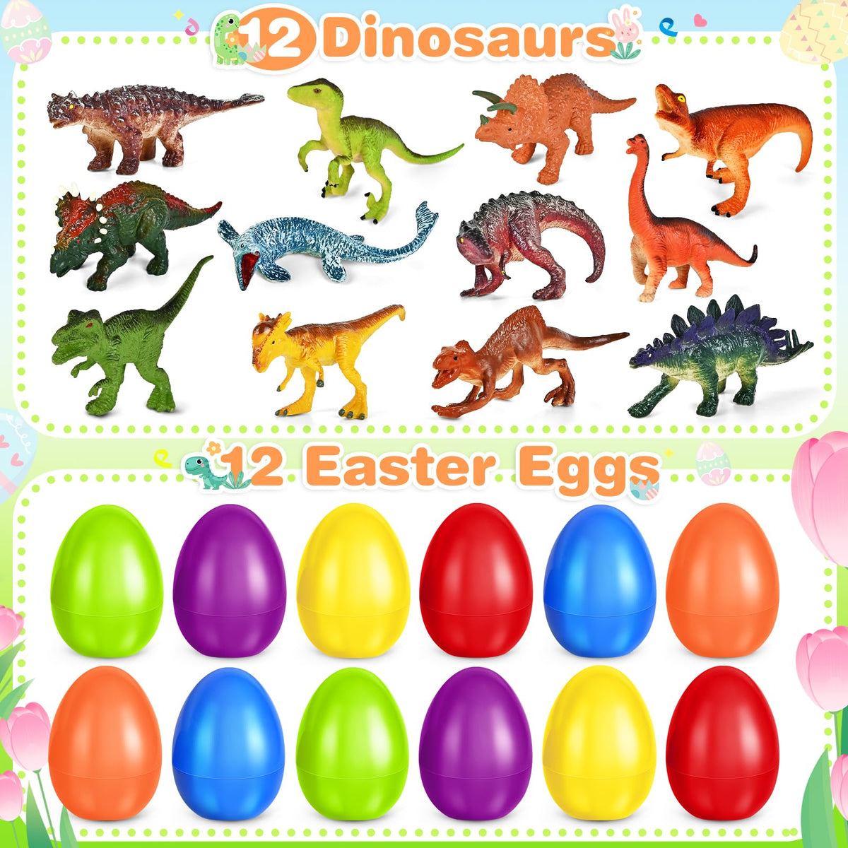 ochido prefilled eggs with dinosaur toys ideal for party favors.