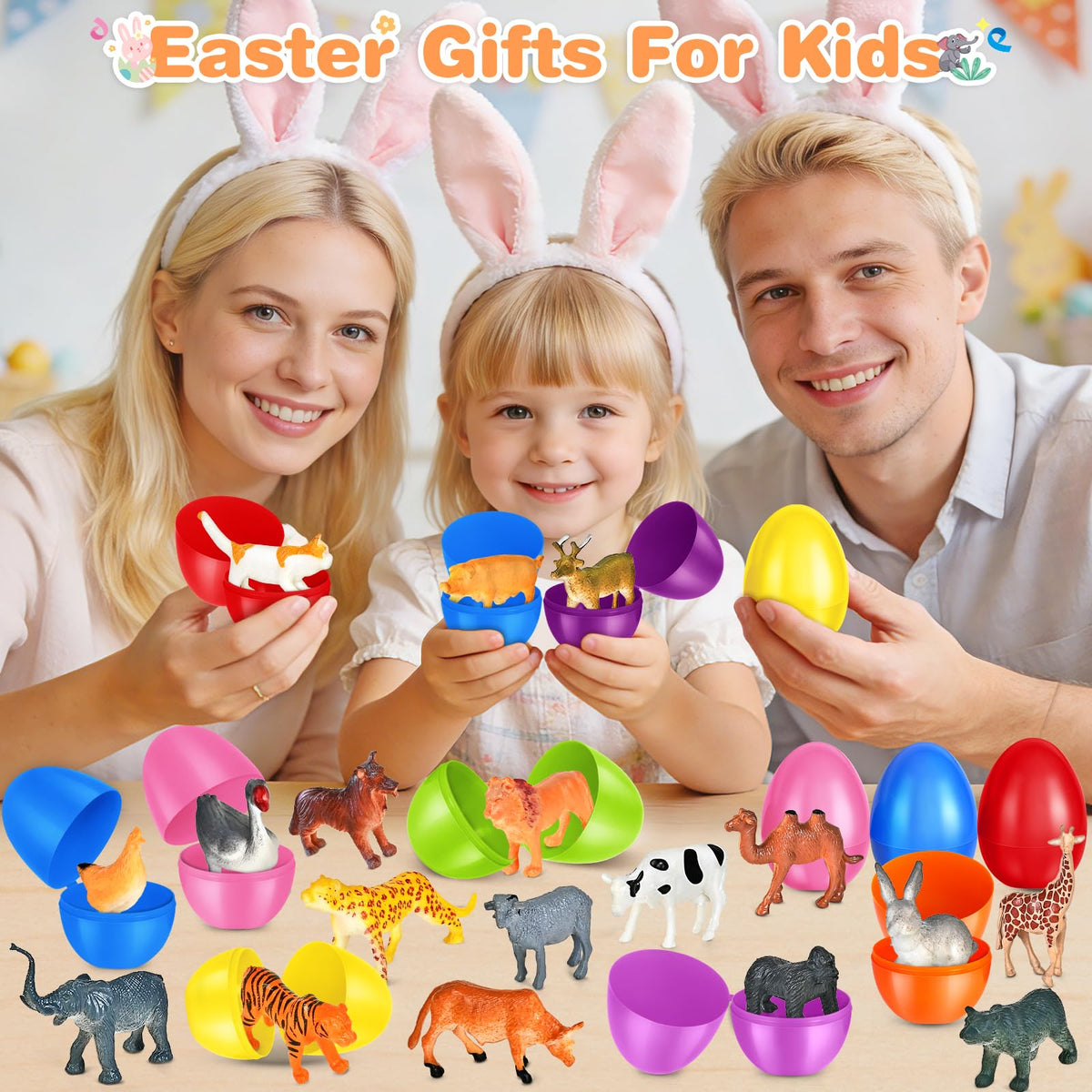 OCHIDO Easter gifts for boys and girls with animal toys