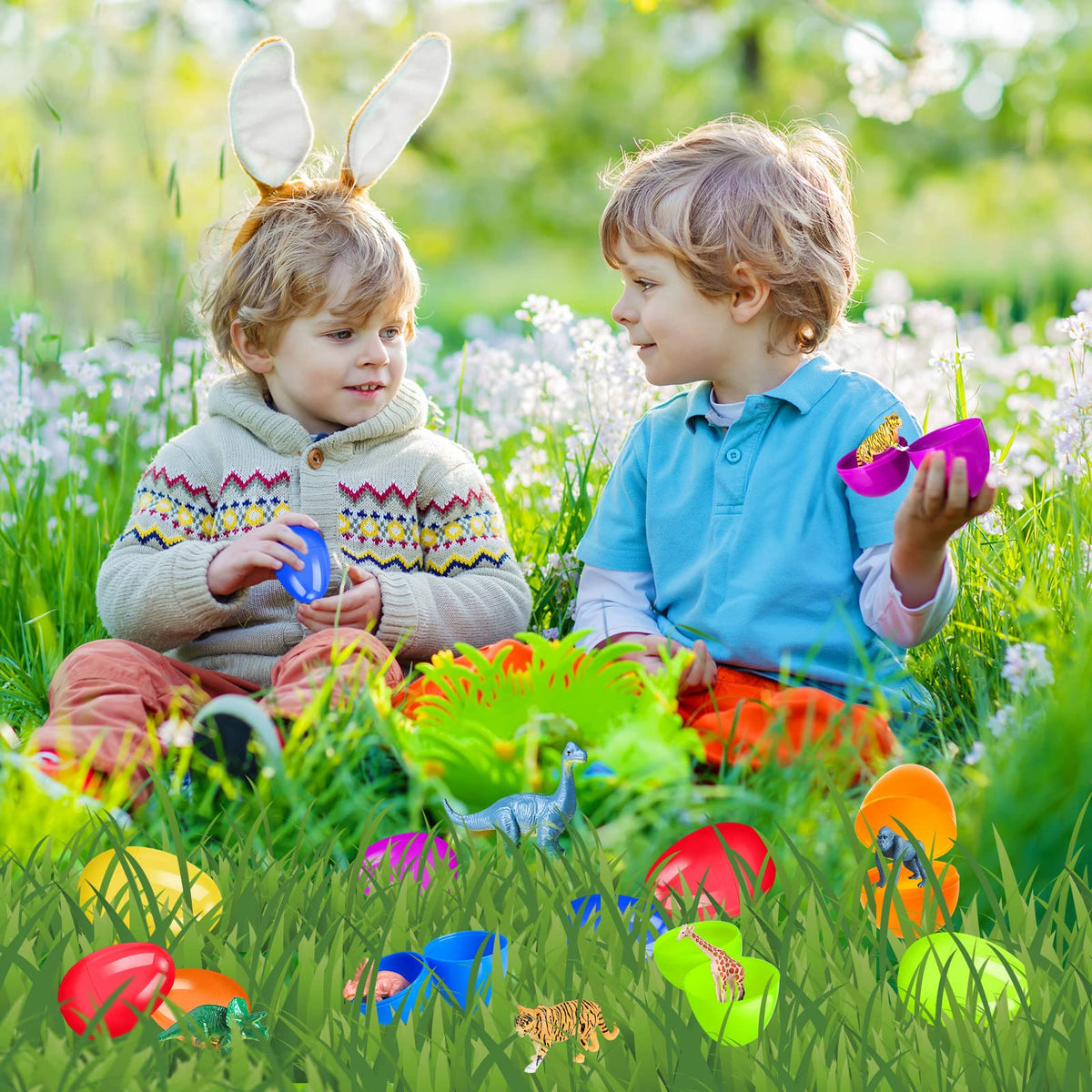 OCHIDO wild animal dinosaur toys set enhances imaginative play.