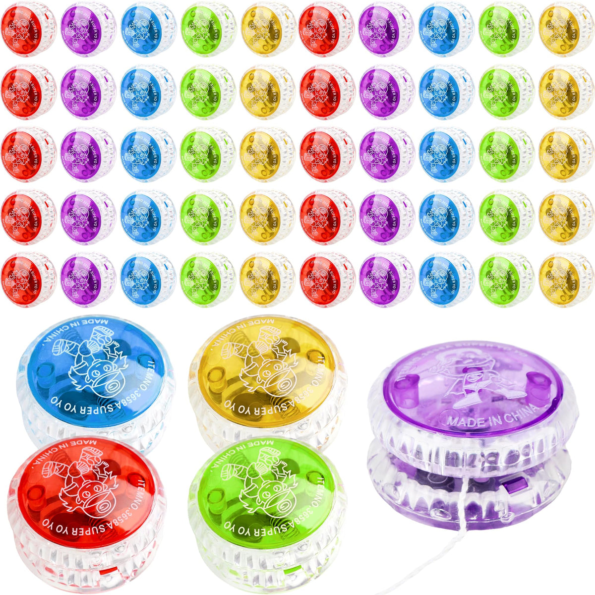 Octaday Yo-Yo Ball red LED glow for kids, improves hand-eye coordination.