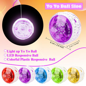 Octaday Yo-Yo Ball yellow LED glow aids beginner practice outdoors.