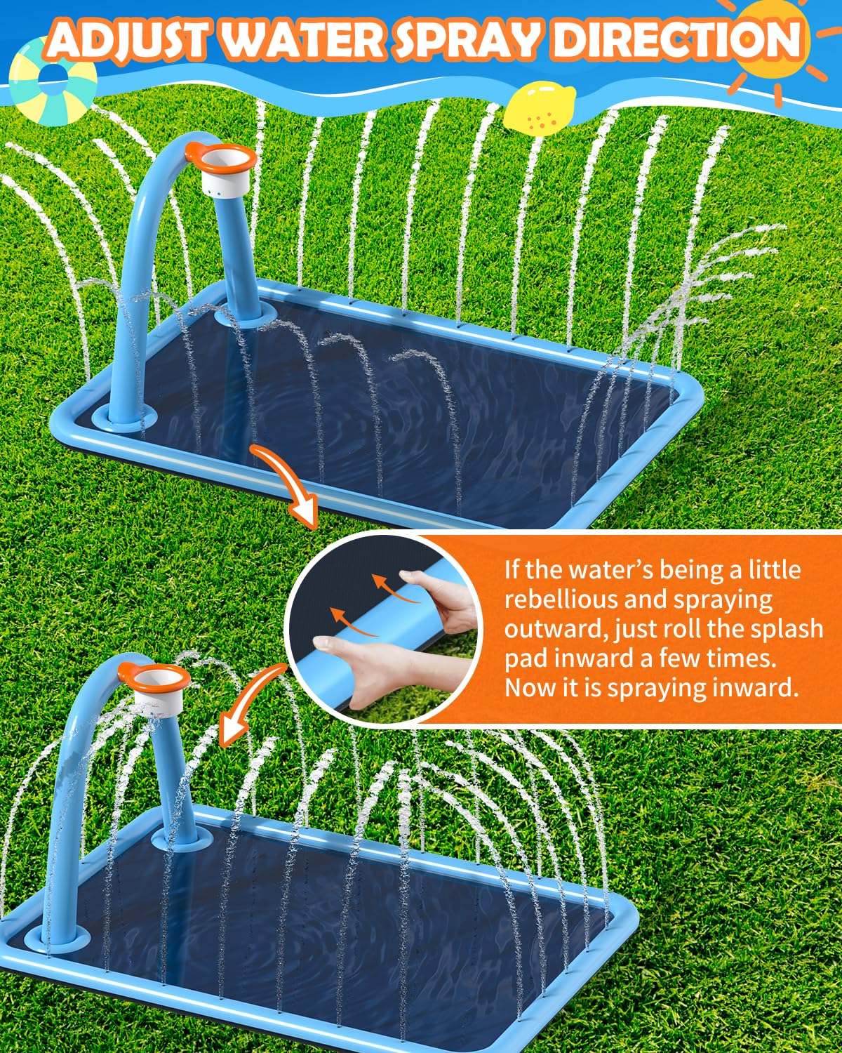 Octaplay splash pad creates family-friendly summer moments outdoors.