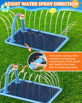 Octaplay splash pad creates family-friendly summer moments outdoors.