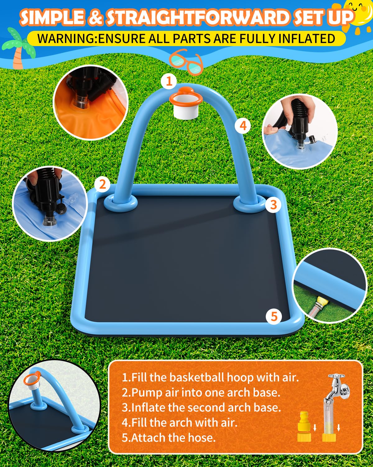Octaplay splash pad durable, pet-friendly surface resists claws.