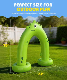 Water-filled base keeps the Octaplay sprinkler steady during active play