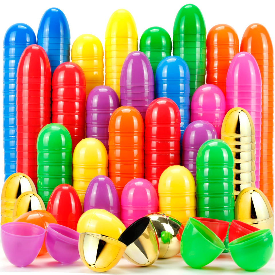 OCTERIC 160Pcs Easter eggs pack in bright colors for egg hunts