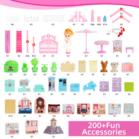 OCTERIC doll house bathroom area helps kids explore daily routines during play