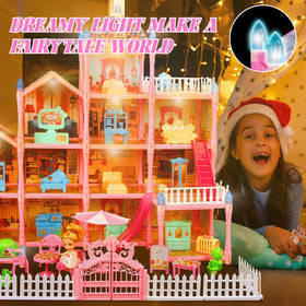 OCTERIC doll house includes two dolls for storytelling and social play