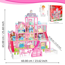 OCTERIC doll house kitchen set encourages pretend meals and fine motor skills