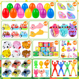 OCTERIC Easter eggs filled with toys and stickers for exciting party favors