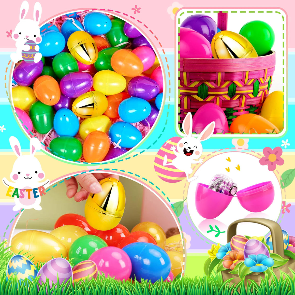 OCTERIC Easter eggs ready for hiding prizes and treats