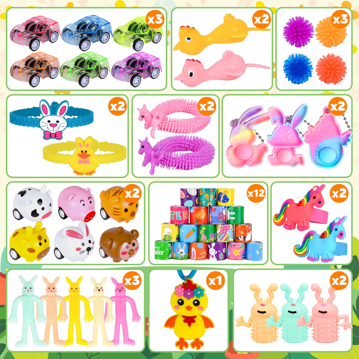 OCTERIC mini toys inside eggs offer varied surprises for kids' playtime