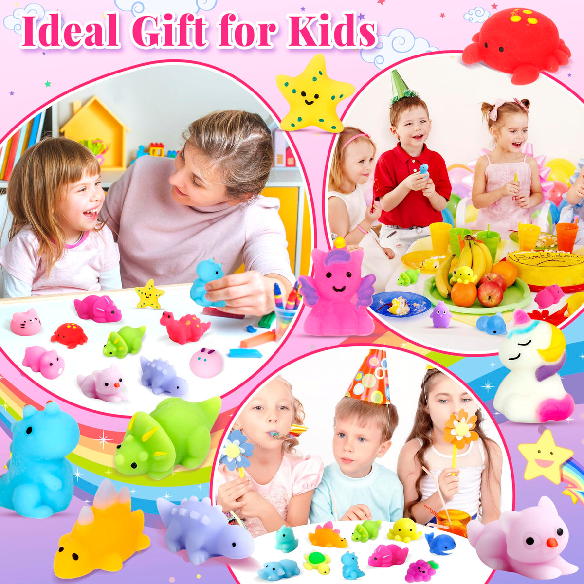 OCTERIC Mochi Squishy Unicorns add kawaii charm and stress relief.