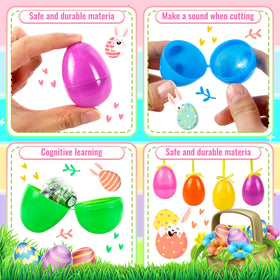 OCTERIC fillable Easter eggs 2.3-inch provide lightweight, durable options for classroom hunts.