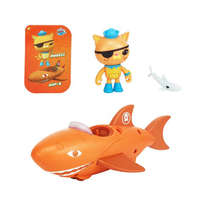 OCTONAUTS Kwazii figure beside the Gup-B vehicle for action-packed missions