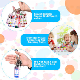 OCTTN Portable Liquid Timer Keychain offers on-the-go relaxation and sensory stimulation.