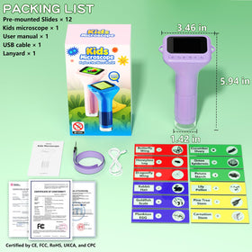 Includes 12 slides covering plants, vegetables, insects and animals