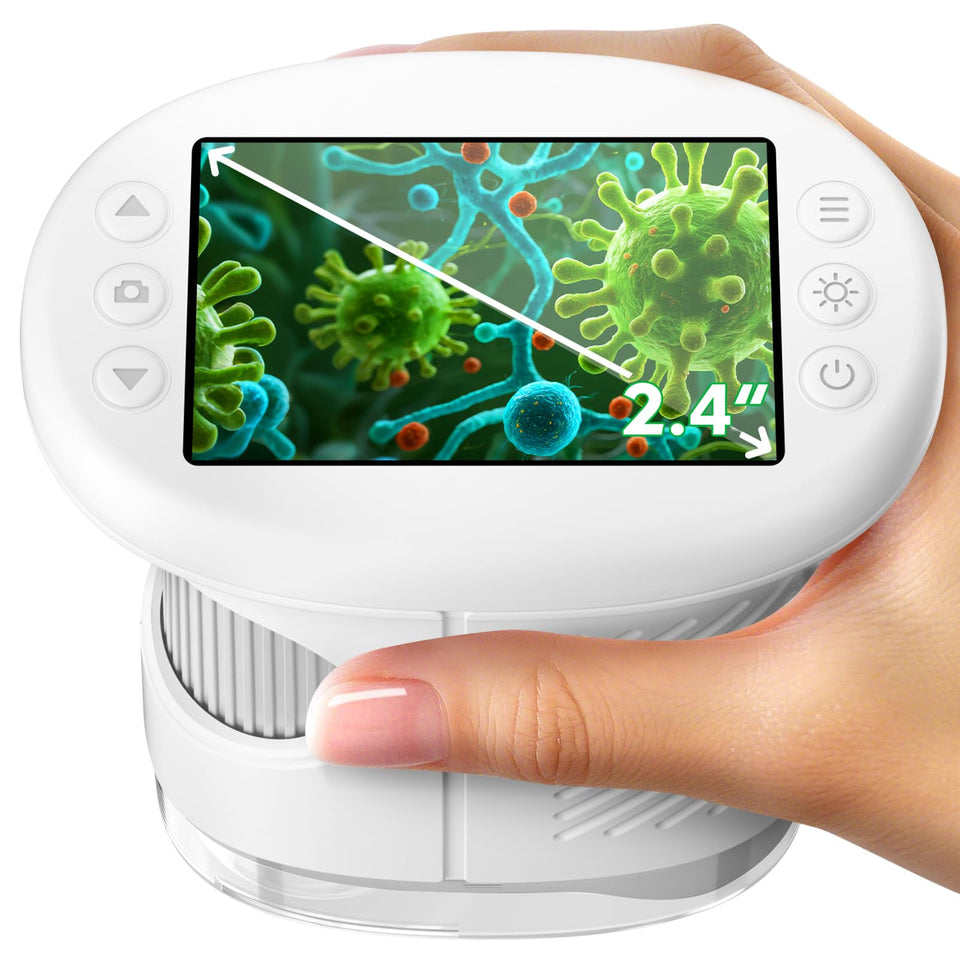 Odatay 4K microscope with kid-friendly design for curious young explorers.