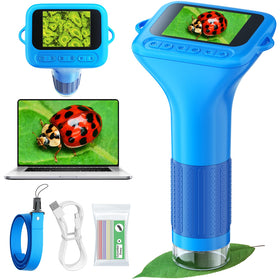 Odatay Kids Microscope with 1080p camera captures detailed close-ups for science learning.