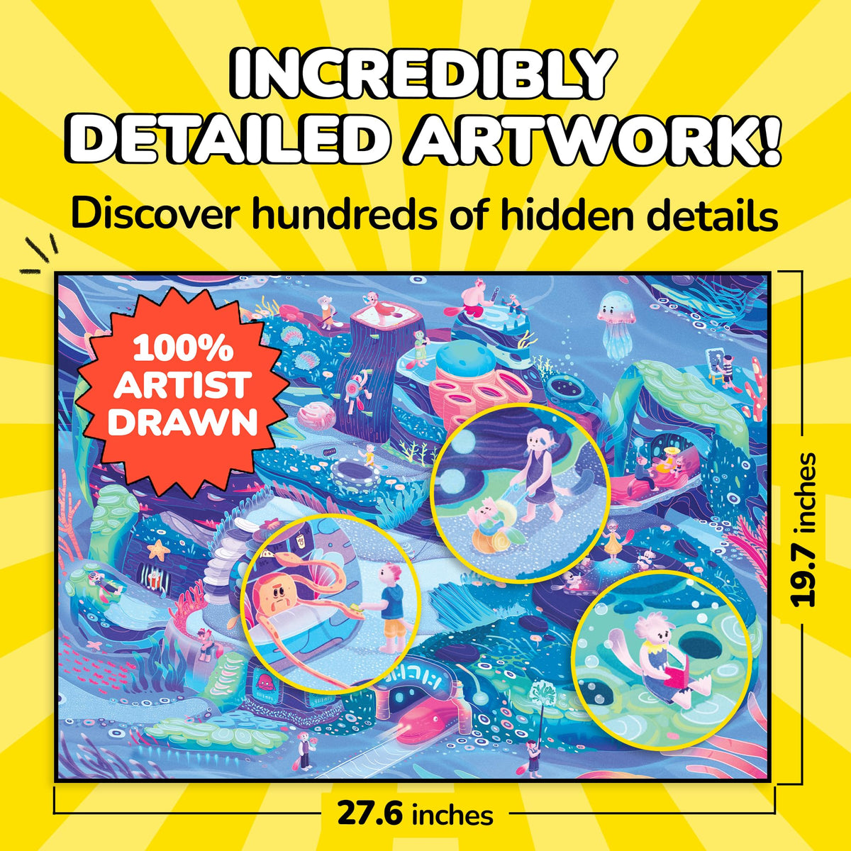 Odd Pieces Beyond the Kelp puzzle 1000-pieces promotes focused, screen-free family bonding.