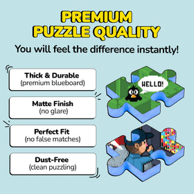 Odd Pieces low puzzle dust for cleaner puzzling sessions