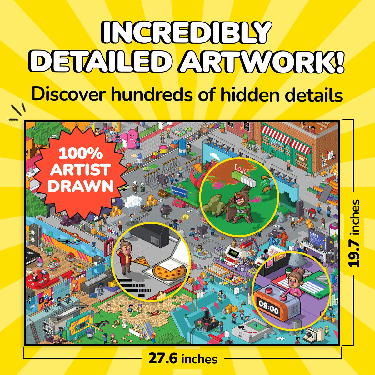 Odd Pieces movie sets pixel scene with bold, blocky details