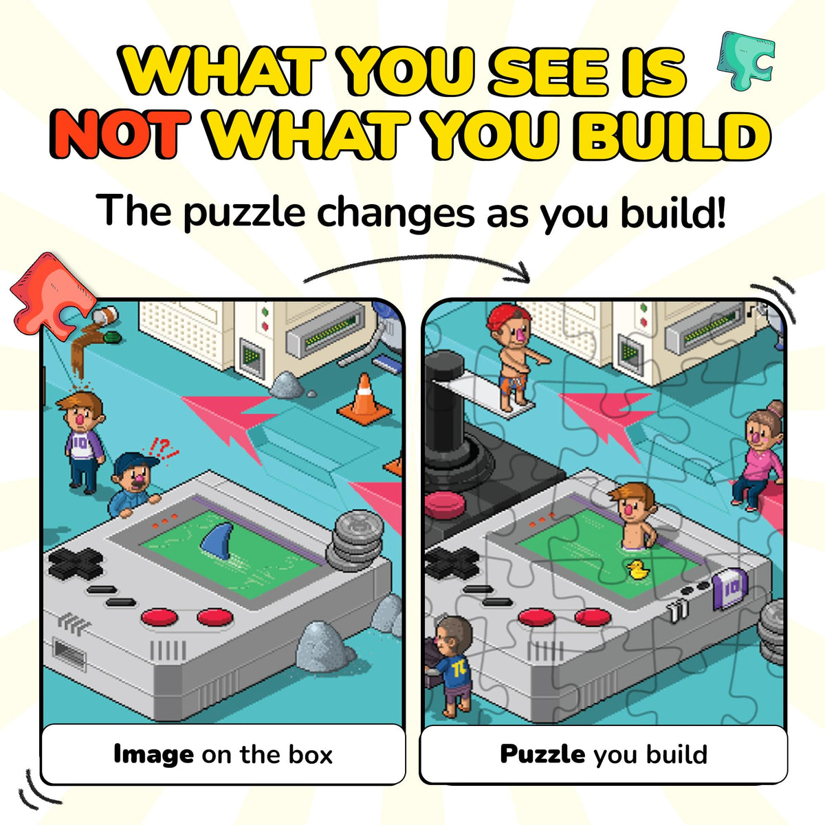 Odd Pieces retro 8-bit dragons for nostalgic puzzle fun