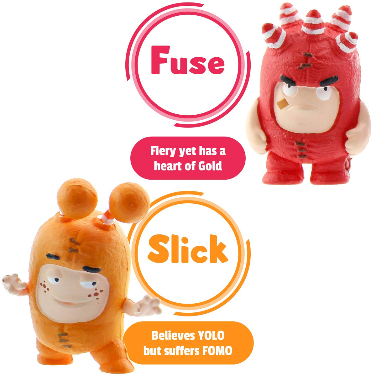 ODDBODS Bubbles mini figure adds colorful desk decor possibilities.