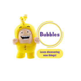 ODDBODS Zee mini figure promotes cooperative play and sharing.
