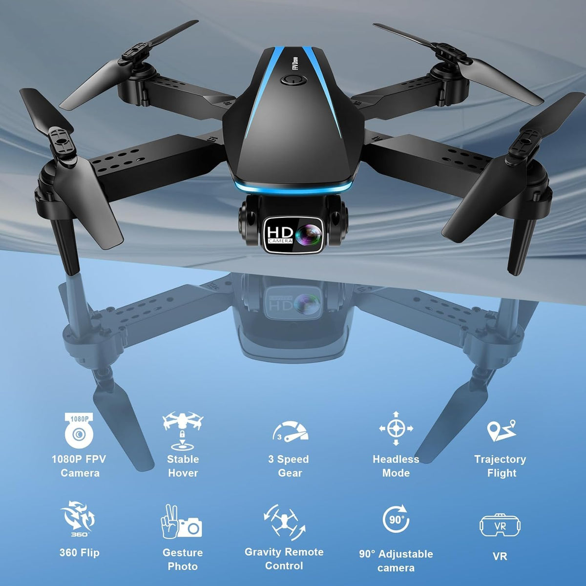 Foldable chassis design of the Oddire drone for portability