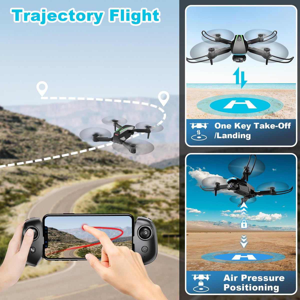Trajectory flight mode for planned, precise routes on Oddire drone