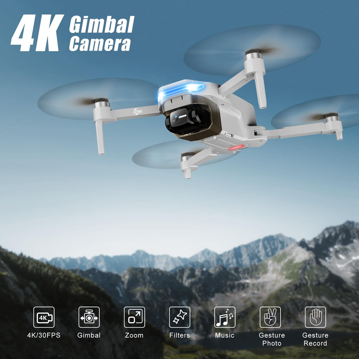 Oddire brushless motor drone offers stable flights in wind