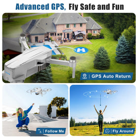 Oddire foldable drone showcasing compact design for travel