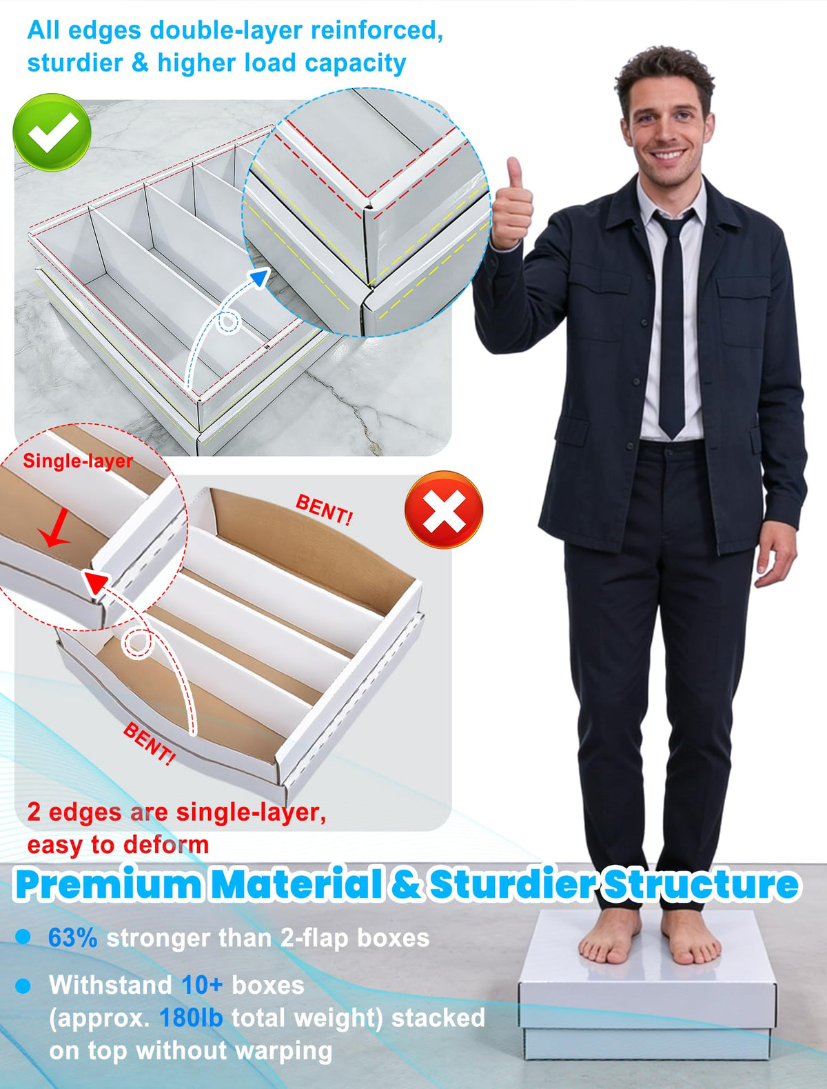 Odjas vertical card storage view shows space-saving interior use.