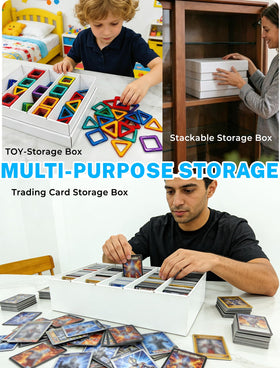 Odjas 4-pack supports sleeved or unsleeved cards with toploaders.