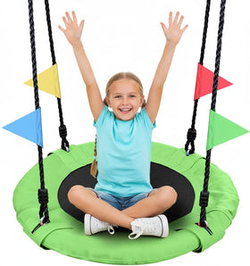 Odoland 24in kids tree swing with 900D fabric for durable backyard fun