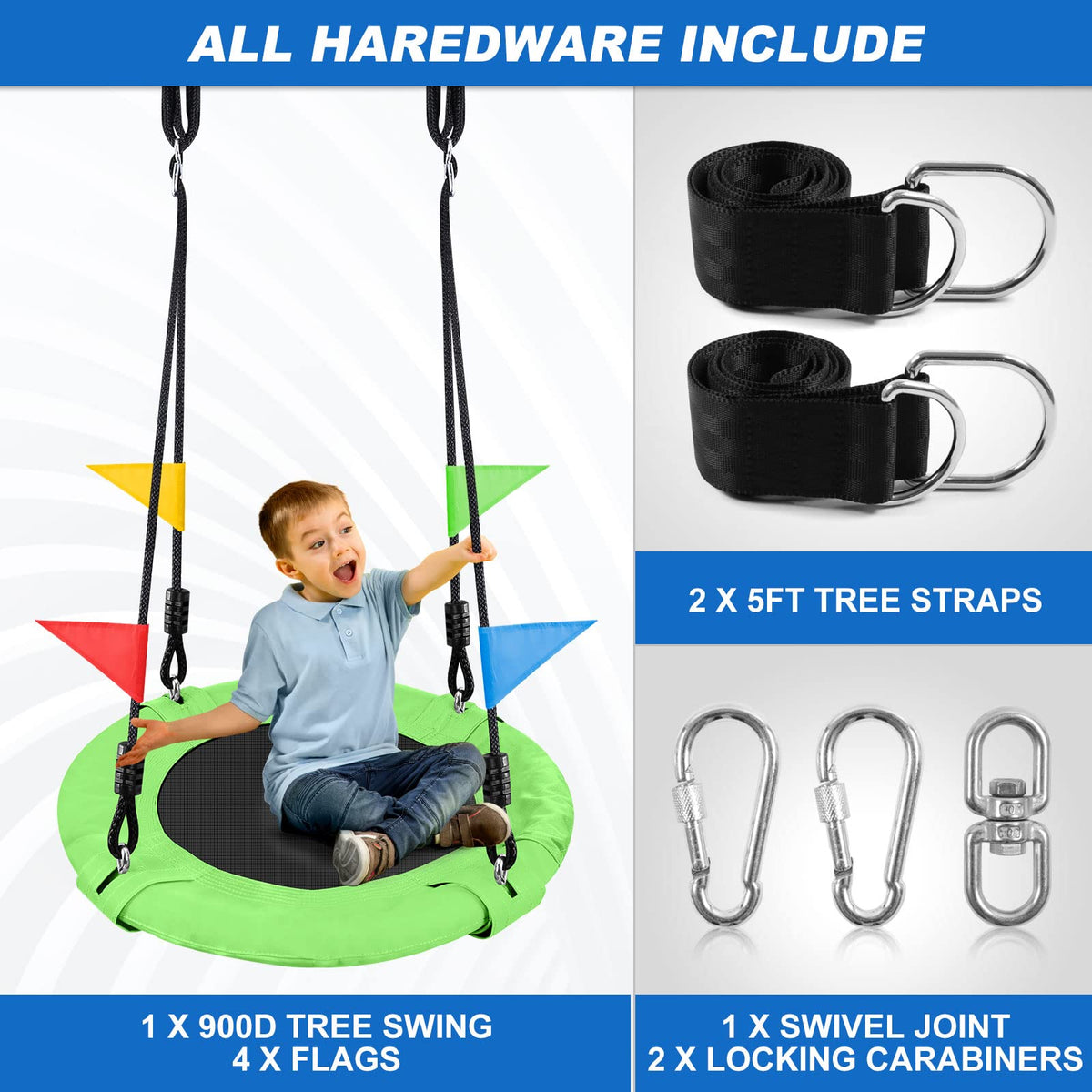 Odoland indoor or outdoor swing fits versatile spaces