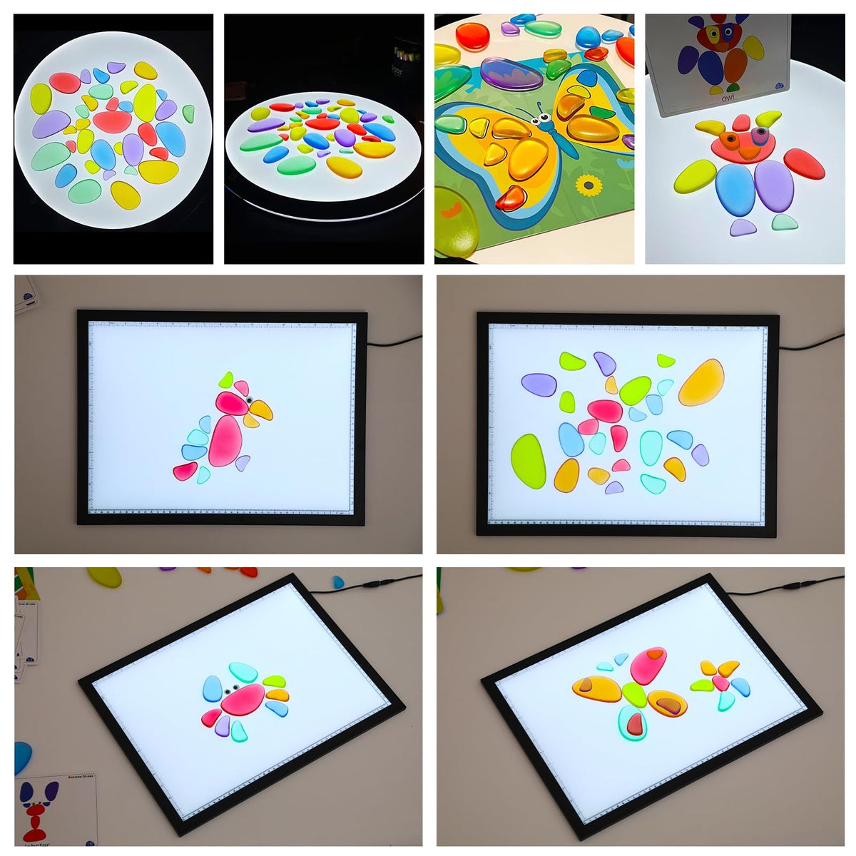 Odoorgames crystal-clear plastic pebbles designed for safe daily use