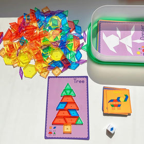 Odoorgames pattern blocks narrow rhombuses add precision for tangram style activities.
