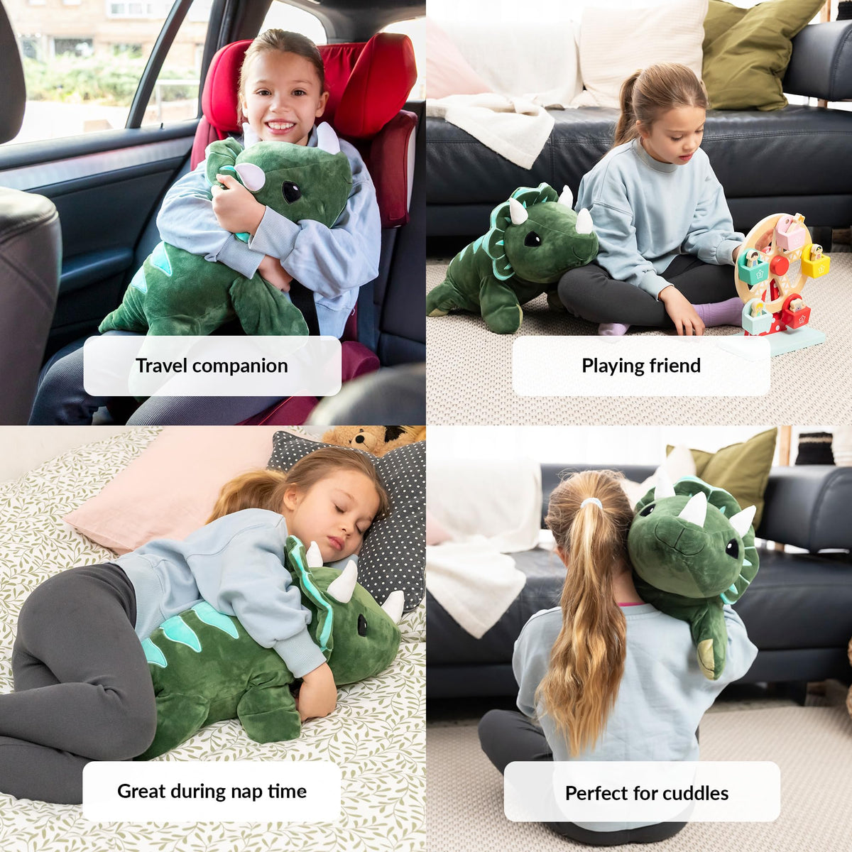 ODOXIA weighted plush with removable filling for easy cleaning and care.