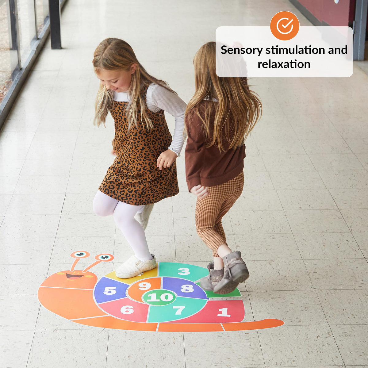 ODOXIA rain drops sensory path supports color recognition and movement.