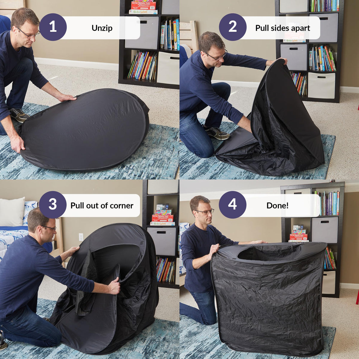 Light-play ready with ODOXIA Sensory Play Tent and projector compatibility