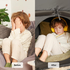 ODOXIA sensory tent decoratable space welcomes cushions and toys for comfort