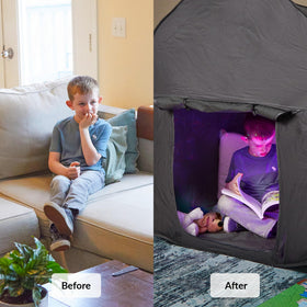 Durable outer shell with an easy doorway entry for quick access.