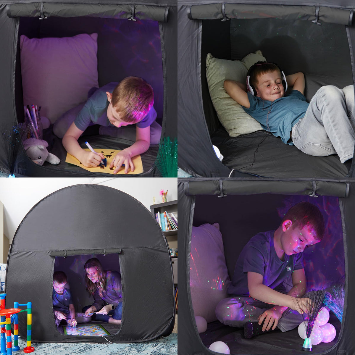 ODOXIA Sensory Tent offers instant assembly for a fast retreat.