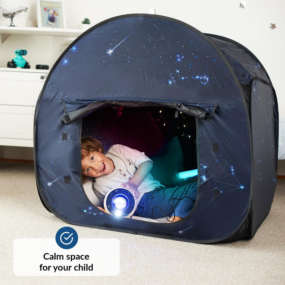 ODOXIA Sensory Tent Small open entrance for easy access during play.